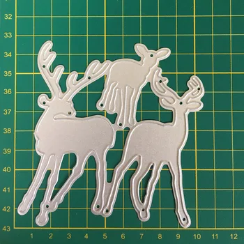 Søde Dyr giraf spåntagende Dør Stencil DIY Scrapbooking Foto Album Papir Kort Indretning Håndværk Diecuts glædelig jul