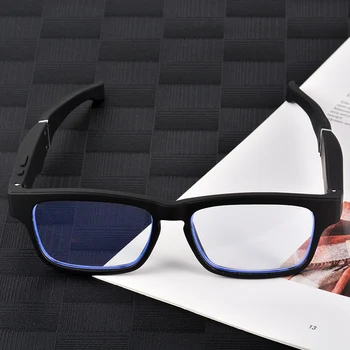 T1 Fladt Briller Trådløse Bluetooth Headset 5.0 Binaural Mini Call Mobiltelefon Universal Smart Briller
