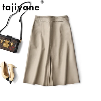 Tajiyane Kvinde Nederdel Ægte Fåreskind Kvinders Sommer Nederdel koreansk Stil Ægte Læder Dame Nederdele, Mini Nederdele Hele TN2165