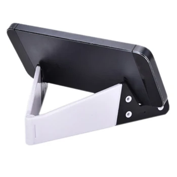 Universal praktisk og nem at bære sammenklappelig stand bordholder PC phone hjerne V-formet fladskærms-panel Til smartphones J7K7