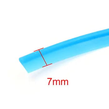 Uxcell 8m x 7 mm Lys Blå Fleksible Dekorative Moulding Trim Strip Linje for Bilen