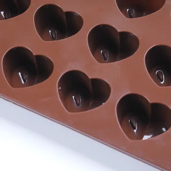 1 pc 15 Huller Hjerte Form Chokolade Forme DIY Silikone Kage Dekoration Jelly Is Kærlighed Gave Chokolade Forme Bagning Værktøjer