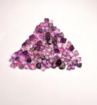 100g AAAA+++ Naturlig smuk Fluorit Crystal Octahedrons Rock Prøve Kina