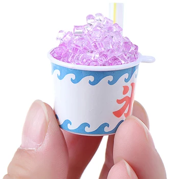 1pc Søde dukkehus Miniature Drikke Ice Cream Kopper Sæt Model Foregive Spille Mini-Mad Passer Spil Toy Hus Dukke Tilbehør