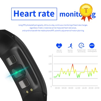 2017 Nye ankomst Fuld touch screen blodtryk test pulsmåling IP68 vandtæt smart band armbånd til ios android