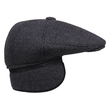 2020 nye vinter mænd og kvinder avisdrenge hatte, varm, ulden hue udendørs klassiske ivy hat høreværn vinter hat