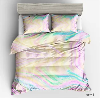 2021 3D-Print Strøelse Sæt Sky Rainbow Abstrakte Duvet Cover For Voksne Pink Hjem Tekstil Luksus King Size Sengetøj Sæt