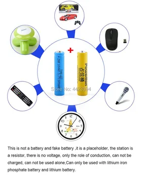 2stk/masse 10440 li-ion dummy falske batteri AAA-batteri setup dummy celler Pladsholder for Lithium-jern-fosfat batteri