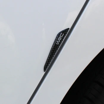 4x carbon fiber døren trim strip anti-ridse strip anti-kollision strip for Peugeot 206 207 208 301 307 308 407 2008 3008