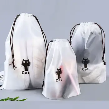 6 stk Snøre opbevaringspose Efterbehandling Undertøj, Sko Lomme Rejse Fodbold Rytter Skifte Tøj Praktisk, Vandtæt Pose
