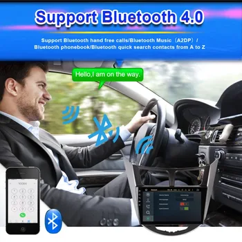 9 Tommer IPS-Skærm Octa Core 4GB RAM Bil Radio Stereo GPS WIFI For Hyundai Verna Accent Solaris 2011-Mms-hovedenheden