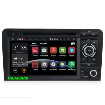 Android 7.1 Quad Core CPU 2G+16G Bil DVD-Afspiller Til Audi A3 S3 med CAN-BUS 3G 4G Wifi Radio GPS-Navigation Buetooth DAB ODB