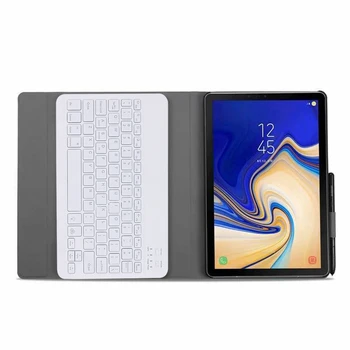 Baggrundslys Trådløst Bluetooth Tastatur taske Til Samsung Galaxy Tab Et 8.0