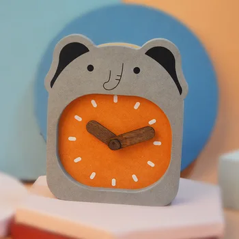 DeskClock Tegnefilm natbordet Børn Room Decoration horloge de bureau Reloj de dibujos nino hogar dormitorio en forme lapin