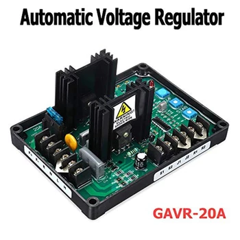 Gavr-20A Av Universal Børsteløs Automatic Voltage Regulator Module Avr-Generator 220/400Vac Frekvens Beskyttelse Emi Dæmpning