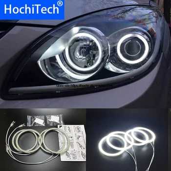 HochiTech for Hyundai i30 2008-2011 Ultra lyse hvid SMD LED angel eyes 2600LM 12V halo-ring kit kørelys KØRELYS