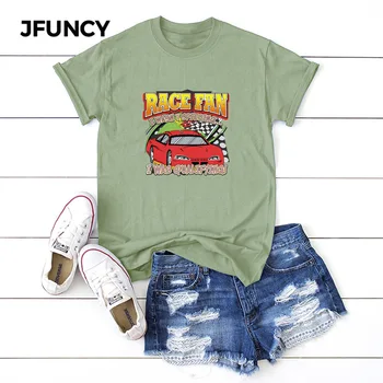 JFUNCY Plus Size Mænd, Kvinder T-shirts 2020 Sommeren Nye Trykte T-Shirt Kvindelige Korte Ærmer Bomuld Tee Top Mænd Casual Løs Tshirt