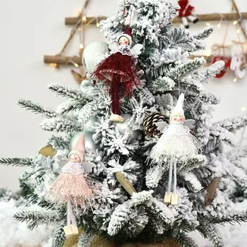Jul New Angel Ornamenter Kreative Dukker Juletræ Vedhæng Window Dressing Leverer Home Decor