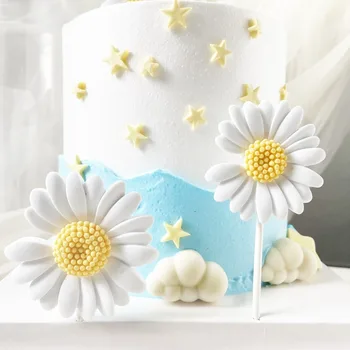 Kage Dekoration Harpiks Daisy Fødselsdag Kage Toppers til Prinsesse Girl ' s Happy Birthday Cake Decor Part Dessert Dekorative Levering