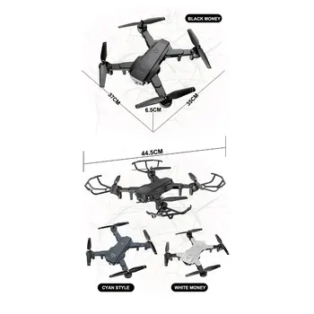 L103 RC Drone med 1080P Vidvinkel Dual Camera Wifi FPV Optisk Flow Position Smart Følge Sammenklappelig RC Helikopter, Fly