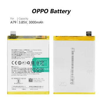 Langvarig 3000mAh 3.85 V BLP647 Oprindelige Telefonens Batteri Med Flex-Kabel For OPPO A79 Rechagreable BLP 647 Lithium Batteri