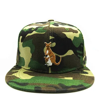 LDSLYJR kangaroo dyr broderi bomuld Baseball Cap hip-hop cap Justerbar Snapback Hatte til mænd og kvinder 191