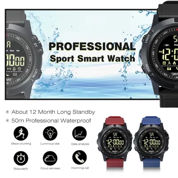 MODOSON Smart Ur EX17S Sport Vandtæt Band 12 Måneder Standby Fitness Tracker Bluetooth Skridttæller Smartwatch Til ios Android