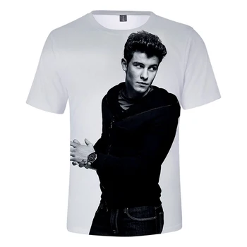 Mænd og Kvinder 3D-T-Shirt Shawn Mendes T-shirt Plus Size Camisetas Mujer Poleras De Mujer Hip Hop Tshirt Kvinde T-shirts, Toppe