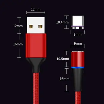 Nye Magnetiske Mobiltelefon, Kabel-Runde USB-datakabel 5A Hurtig Opladning Type-C Micro Hoved Oplader til Huawei Xiaomi Samsung TXTB1