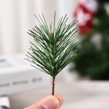 Pine Kunstig Blomst Plante Falske Blomster Gren Til juletræ Have Tilbehør til Udsmykning DIY Scrapbog Home Decor