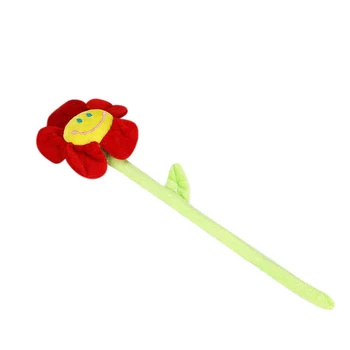 Plys Sun Flower med Bøjelige Stængler Smil Ansigt Fyldt Toy Home Decor Simulering solsikke Blomster til børn piger room