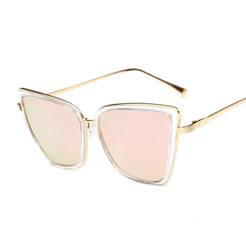 Sexet Cat Eye Solbriller Kvinder Luksus Brand Designer Vintage Hældning Briller Retro Solbriller Kvindelige Mode