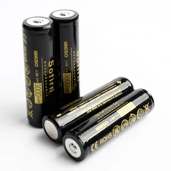 Sofirn 4STK 18650 Batteri 3,7 V Li-ion Genopladeligt Batteri med PCB Board Sikkerhed 18650 Batterier til LED Lommelygte