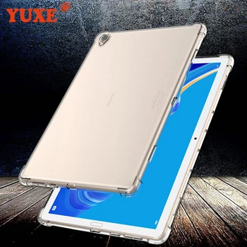 Tablet etui Til Huawei MediaPad M3 8.4 tommer BTV-W09 DL09 Tilfælde TPU Silicium Gennemsigtigt Slim Airbag Dække Anti-falde for M3 8.4