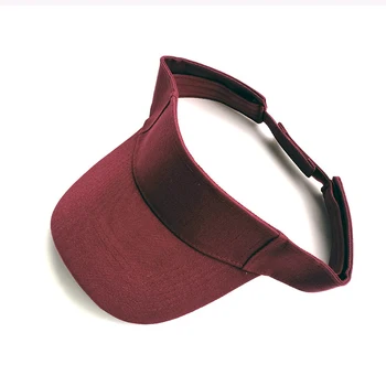 Unisex Justerbar solhat Tom Top Visir Hat Mandlige/Kvindelige Solid Farve Tennis/Golf Cap Voksen Udendørs Hele-passer til Afslappet Rejse Hat