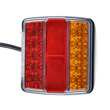 1 Par 12V Trailer Lastbil, Campingvogn, LED Baglygte baglygte blinklys Indikator Bremse Stop Lampe Lys Bag Reverse