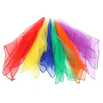 12pcs Multi-Farve Børnehave Performance Dans Tørklæde Bærbare Candy Farve Dans Tørklæder Tørklæder Vis Parasol Maske Holdbar