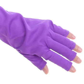 1Pair 25/40cm Nail Art Anti-ultraviolet Open-Tåede Handsker Beskyttelse UV-Lys Lampen Gel Polish Tips Søm Vanter Værktøj