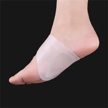 1Pair SEBS Hvid S-L-Kode trædepude Bandage Arch Indlægssåler Fod Jakke Sokker Fod Massage til Lindring af Smerter fodpleje Værktøjer