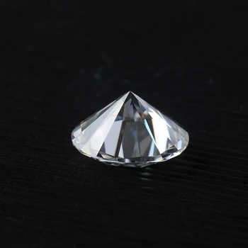 2 stykker på 6,5 mm 1.0 karat DEF klar hvid farve runde strålende cut moissanites løs sten perler til øreringe smykker at gøre