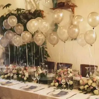 20pcs/masse 10tommer /12 tommer sort guld hvid latex helium-ballon til fødselsdag, bryllup bride at være anniversary party indretning af forbrugsstoffer