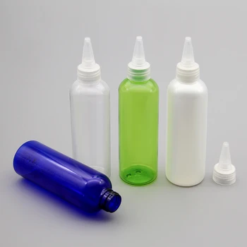 30X200ml Pegede Cap Plast pearl klare blå grøn Flaske Kosmetiske Flasker PET Prøve Dropper det Væsentlige Olie Flydende Lotion flaske