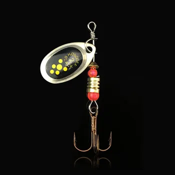 3pcs Metal Spinner Ske Fiskeri Lokker 2,2 g/6cm Med trekrog Kunstige Fisk Bass Fishing Tackle