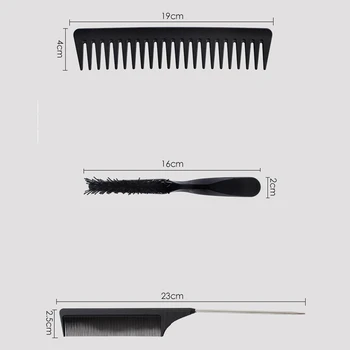 5Pcs Padle Hair Brush, Detangling Børste og Hår Kam til Mænd og Kvinder, Stor på Vådt eller Tørt Hår