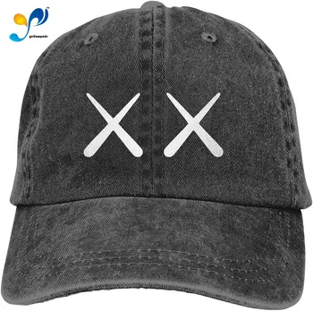 AMACGC Ka-Ws Populære Retro Sport Denim Hætte, Justerbar Snapback Casquettes Unisex Almindelig Baseball Cowboy Hat