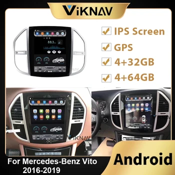 Android Tesla Tv-Radio For Mercedes-Benz Vito 2016 2017 2018 2019+ Bilen Multimedia-Afspiller, GPS, Auto Stereo Lyd-Optager