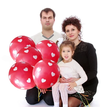 BTRUDI red lidt kærlighed trykt ballon 12 tommer 2,8 g bryllup og ægteskab værelse dekorere pynt leverer legetøjet