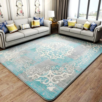 Europæiske og Amerikanske Tæpper Til stuen Polyester Tykke Tæpper Til Soveværelset Home Decor Sofa sofabord gulvmåtte Undersøgelse
