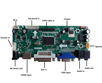 For CLAA215FA01 panel skærm DVI VGA-Controller board 30pin 1920×1080 DIY M. NT68676 Driver kit HDMI LVDS 4 CCFL inverter