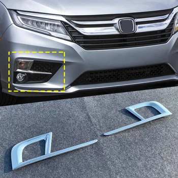 For Honda Odyssey 2018 2019 2020 Bil Tilbehør 2stk ABS Chrome Foran Hovedet tågelys Lys Dækning trim Cap-Bil Styling